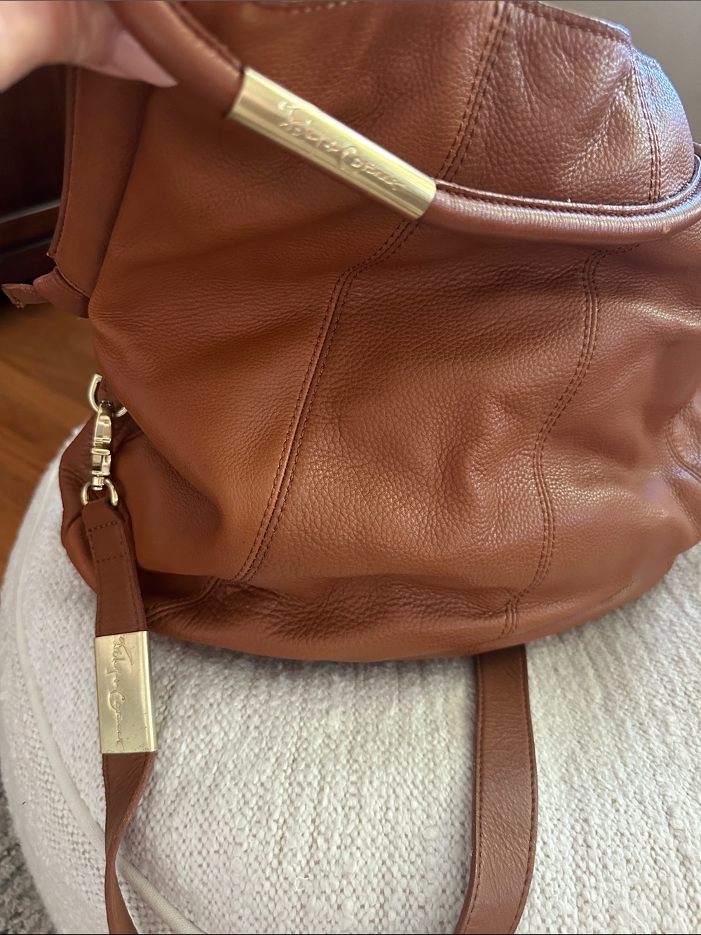 Foley + Corinna Tan Leather Shoulder Hobo - Picture 2 of 7